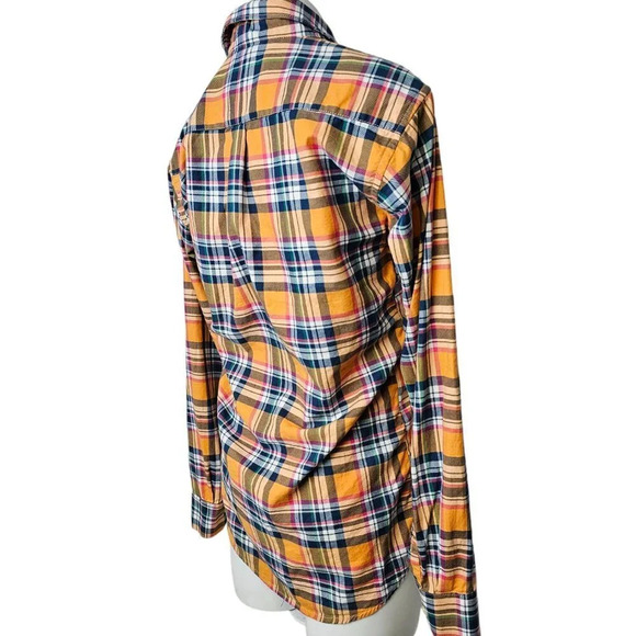 RRL Ralph Lauren  Womens Double RL Plaid Button Down Shirt Size Medium - Picture 3 of 9